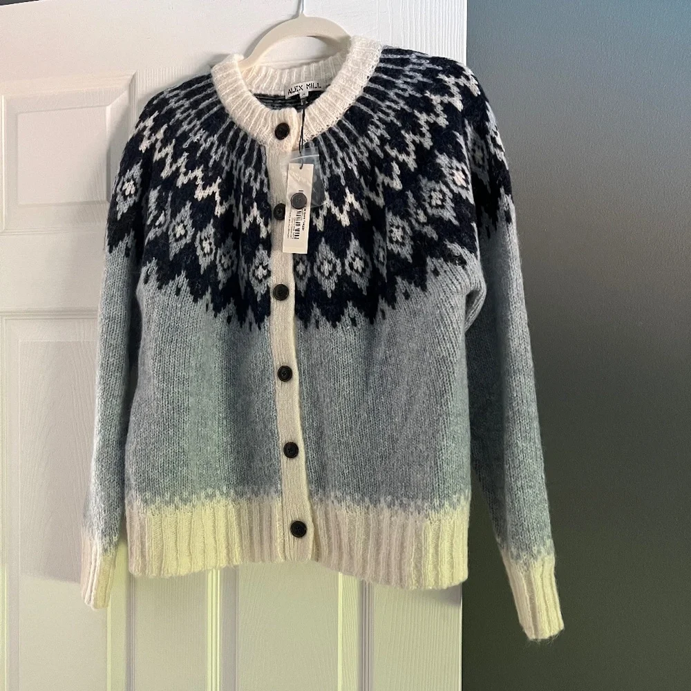 Alex Mill fair isle cardigan - Picture 3 of 7